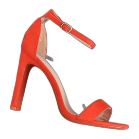 Sandales à talons oranges NF-37P Orange