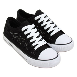 Baskets noires à lacets NB282P Noir le noir