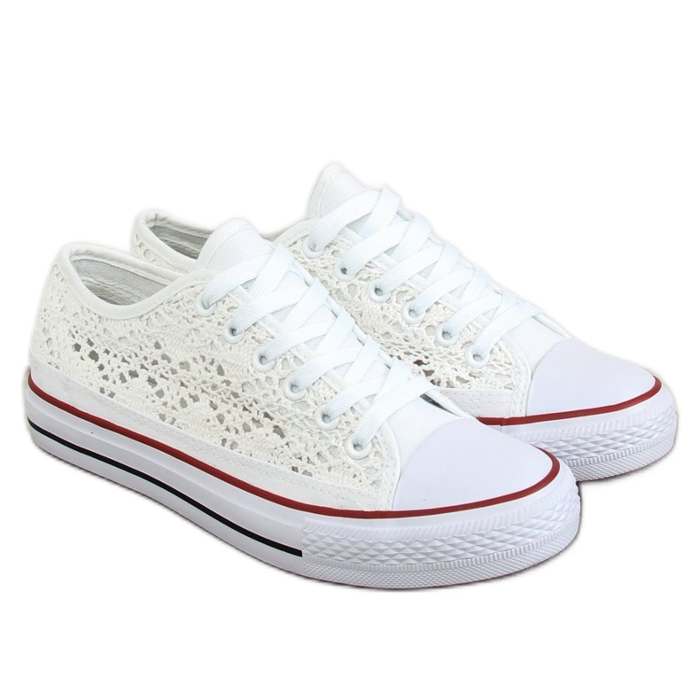 Baskets blanches à lacets NB282P Blanc Baskets blanches à lacets NB282P Blanc