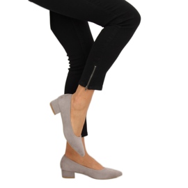 Gris Escarpins talons bas gris CC205P Gris Gris Escarpins talons bas gris CC205P Gris