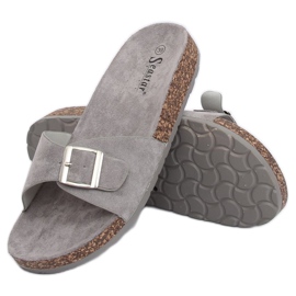 Chaussons Gris Daim gris CK61P Gris