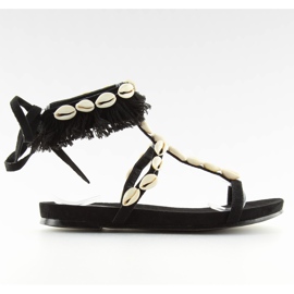 Sandales à coquilles noires 8225 Black II-GAT le noir