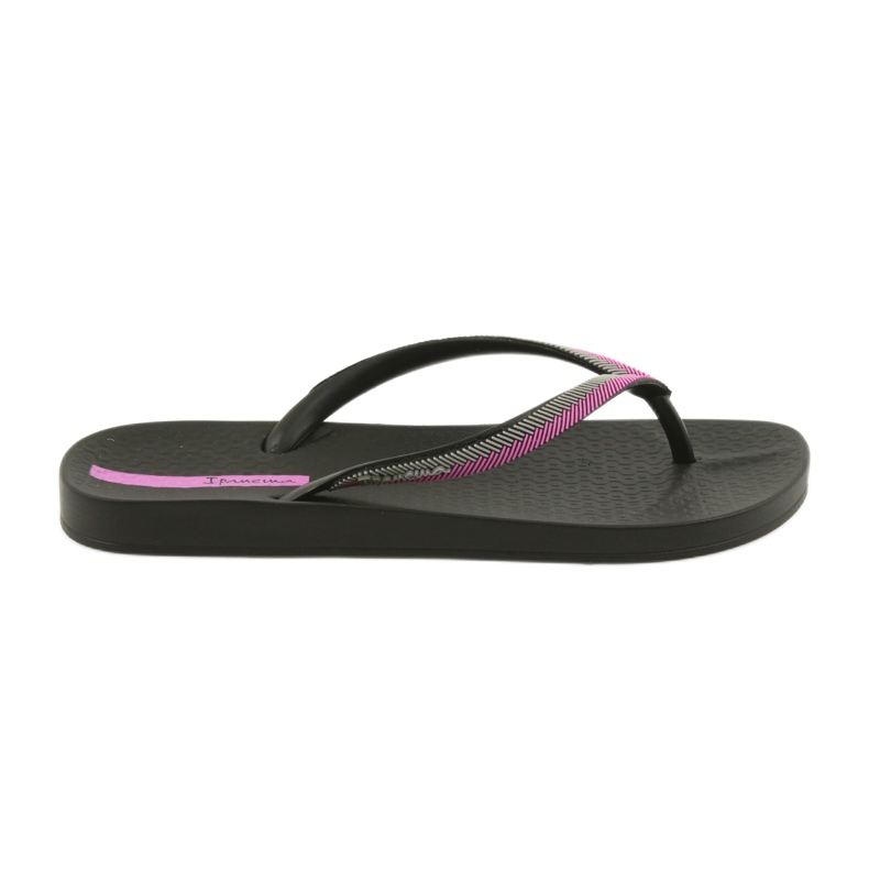 Ipanema Les tongs des femmes 82518 Black / Fuchsia le noir Ipanema Les tongs des femmes 82518 Black / Fuchsia le noir