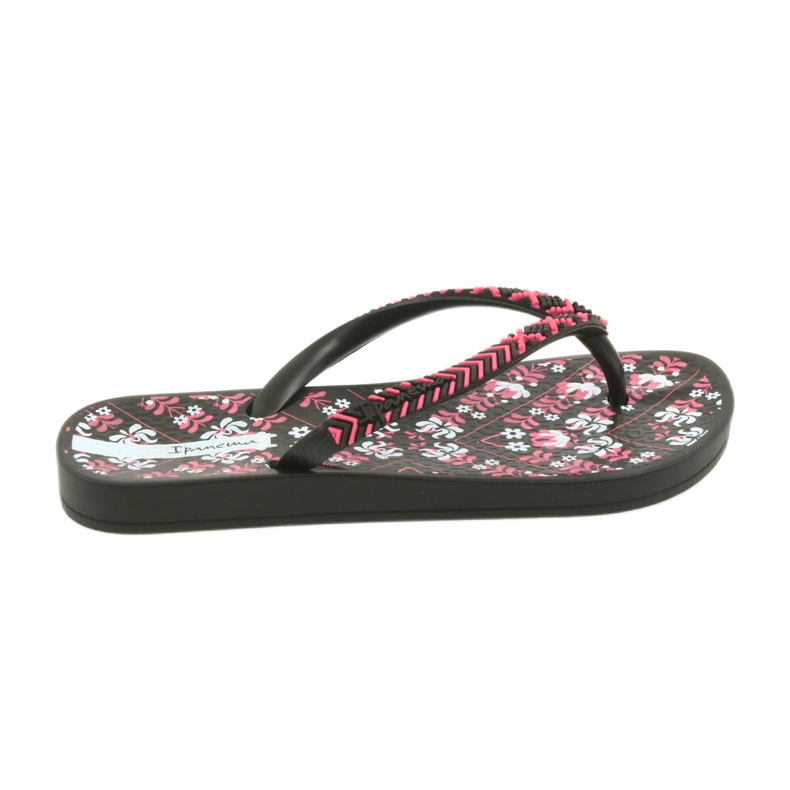 Ipanema 82519 tongs noires le noir rose