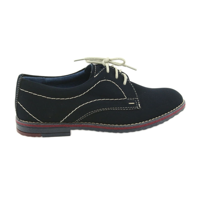 Gregors Chaussures garçons 141 Insert bleu marine en cuir Gregors Chaussures garçons 141 Insert bleu marine en cuir