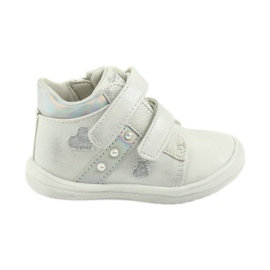 American Club Chaussures de sport ADI pour enfants dans les cœurs américains blanc gris