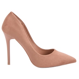 Seastar Talons hauts en daim nude brun