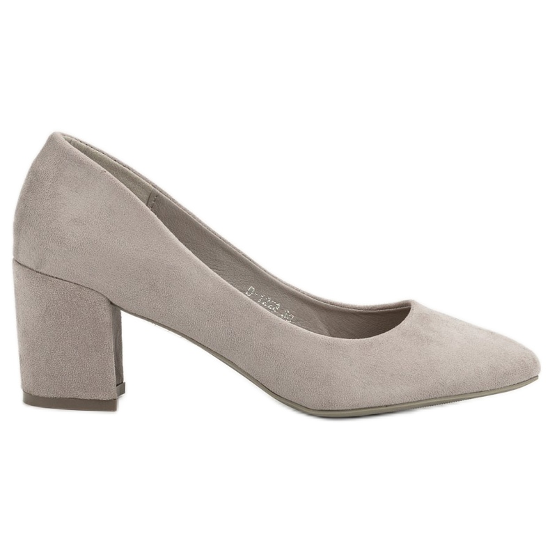 Ideal Shoes Escarpins gris sur un pilier Ideal Shoes Escarpins gris sur un pilier
