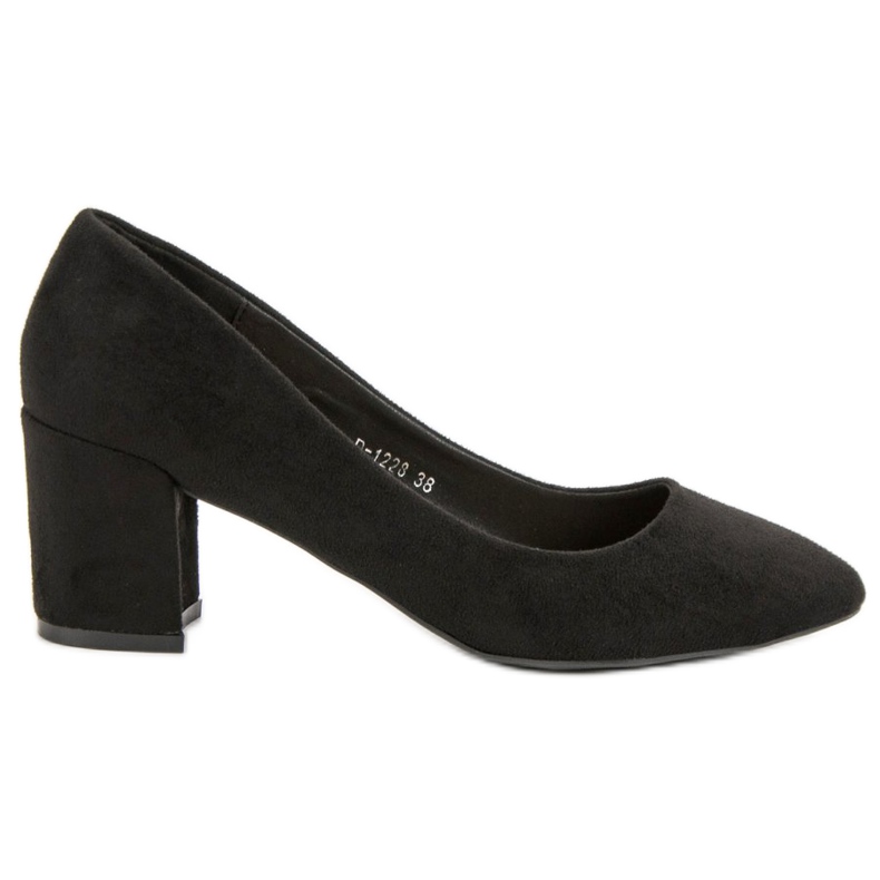 Ideal Shoes Escarpins noirs sur un pilier le noir Ideal Shoes Escarpins noirs sur un pilier le noir