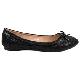 Queentina Ballerines noires classiques