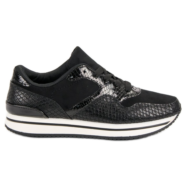 Chaussures de sport avec motif le noir