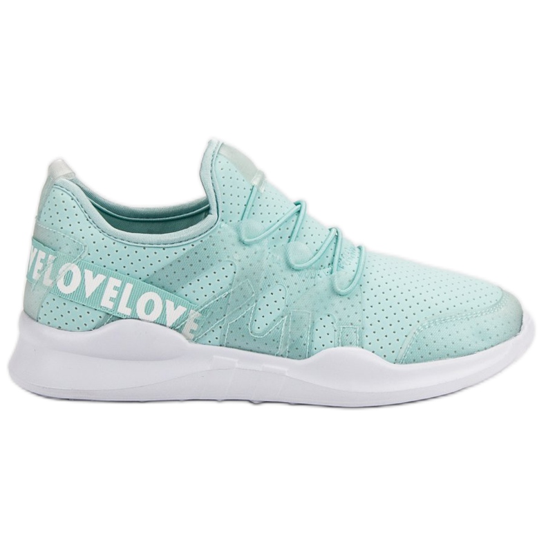Chaussures de sport en textile menthe bleu