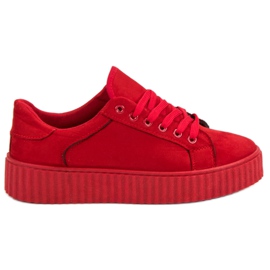Seastar Creepers en daim rouge