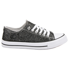 Baskets noires avec Borkat le noir