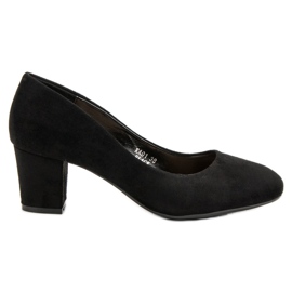 Seastar Escarpins en daim sur un pilier le noir