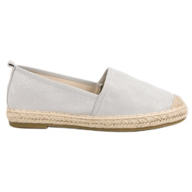 Bestelle Espadrilles en daim gris