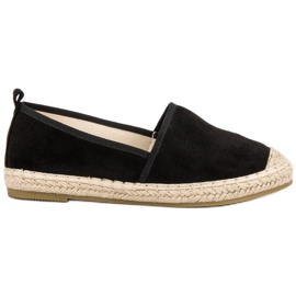 Bestelle Espadrilles en daim noir