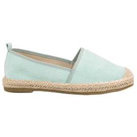 Bestelle Espadrilles en daim vert
