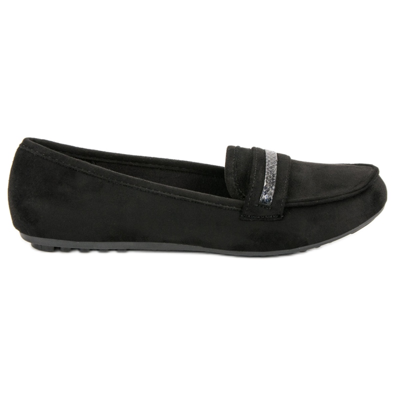 Mocassins décontractés en daim le noir