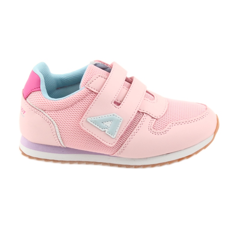 American Club Chaussures de sport fille jogging américain violet bleu rose