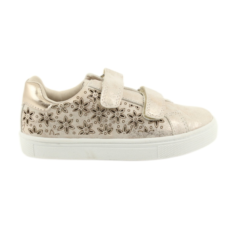 American Club fleurs chaussures pour enfants d'or
