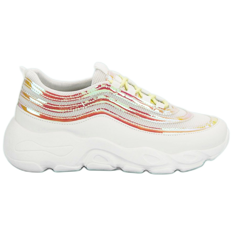 Chaussures de sport légères blanc multicolore