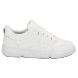 Chaussures de sport confortables blanc