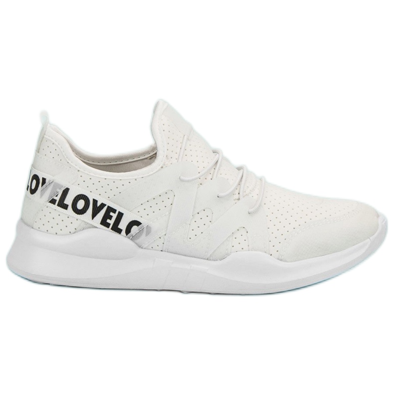 Chaussures de sport textiles blanches Chaussures de sport textiles blanches