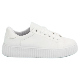 Seastar Creepers en daim blanc blanche