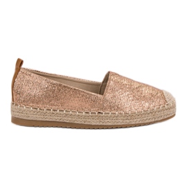 Small Swan Espadrilles Brillantes jaune