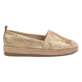 Small Swan Espadrilles Brillantes jaune
