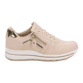 Chaussures de sport beiges