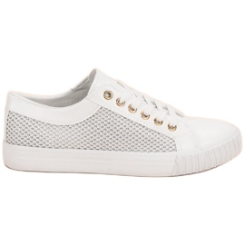 Muto Baskets Blanches En Maille