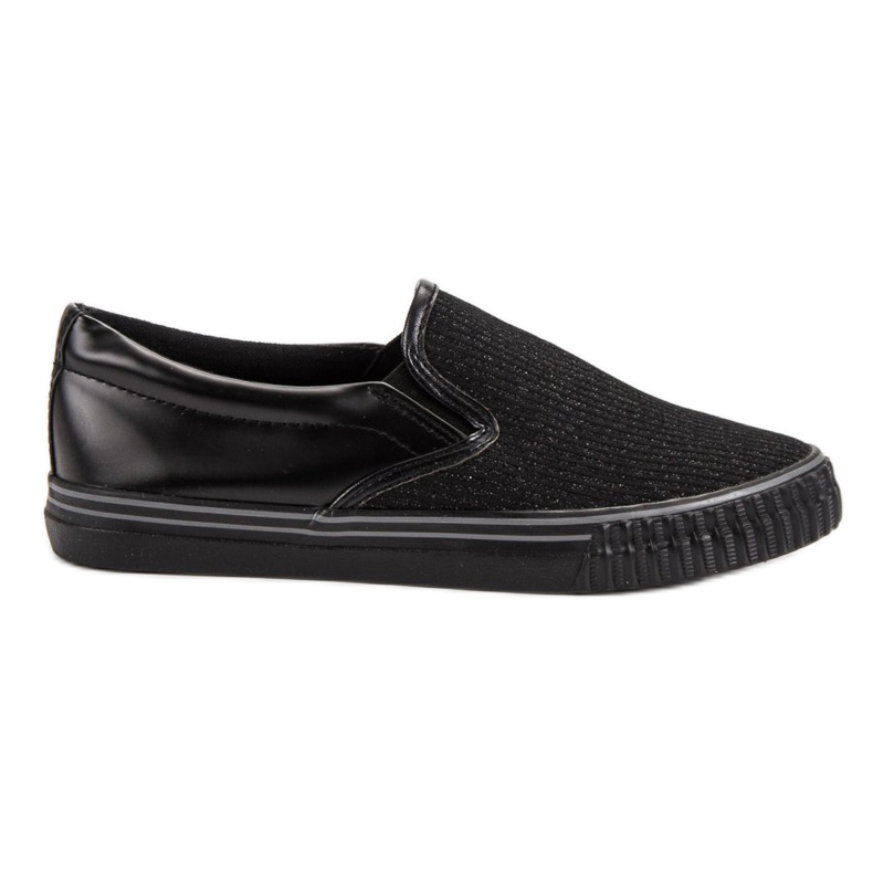 Muto Baskets noires à enfiler le noir