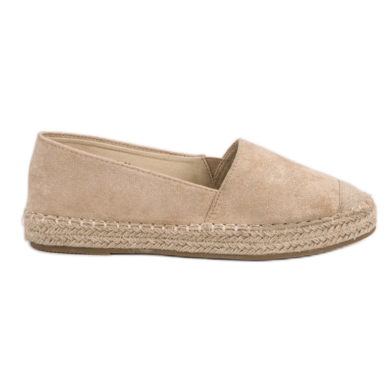 Small Swan Espadrilles en daim brun