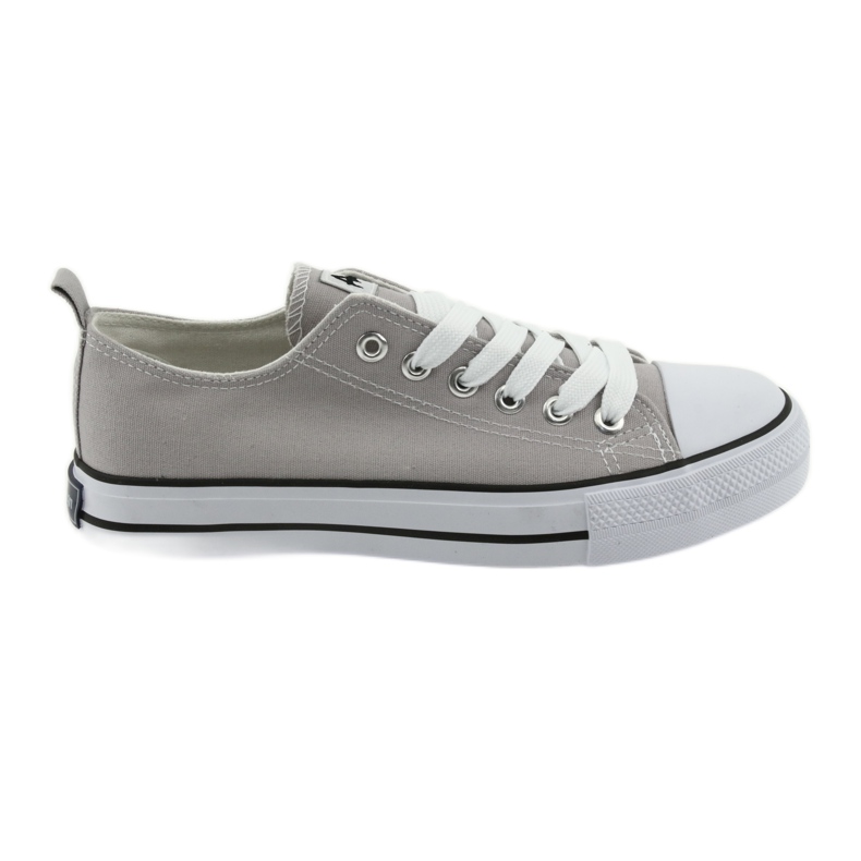 Baskets nouées gris American Club chaussures pour femmes