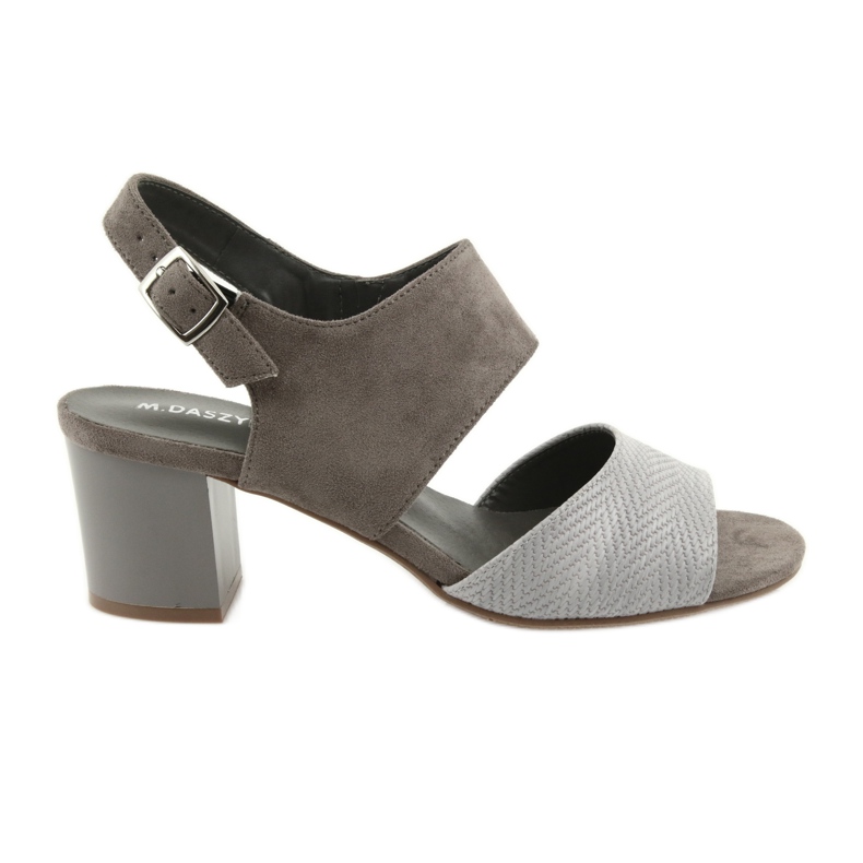 M.Daszyński Talons des femmes 122-4 sandales beige noires M.Daszyński Talons des femmes 122-4 sandales beige noires