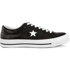 Converse One Star Ox C163385 Noir Blanc Blanc le noir