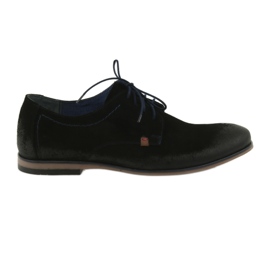 Nikopol Chaussures pour hommes en daim 1709 noir le noir