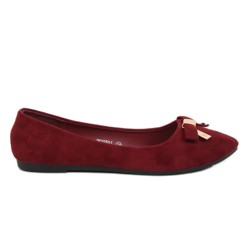 Ballerines femme marron JM3550J Burdeo rouge