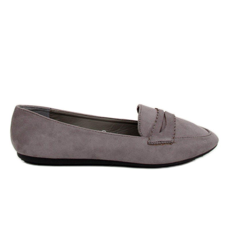 Mocassins ballerines gris JM6655Q Gris