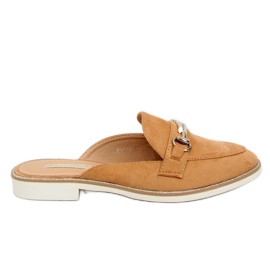 Camel F9375 Chaussons mocassins camel brun
