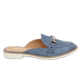 F9375 Chaussons mocassins bleus F9375 Chaussons mocassins bleus