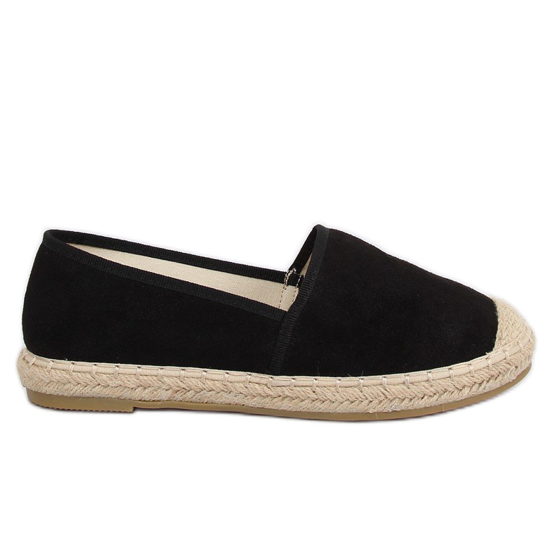 AF40 Espadrilles en daim noir noir le noir