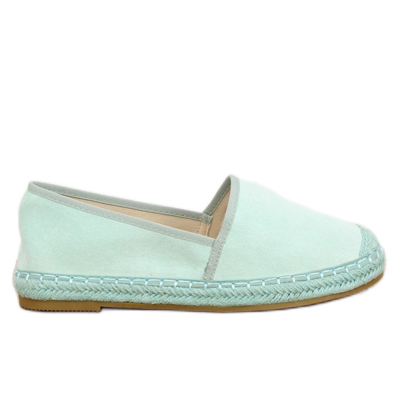 Espadrilles, daim menthe AF40 LT.GREEN vert multicolore