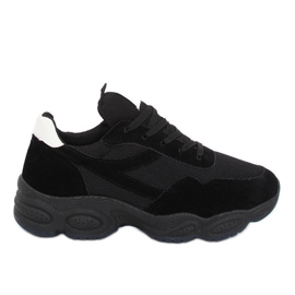 Noir E-102 Chaussures de sport noires