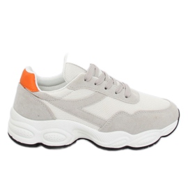 Blanc E-102 Chaussures de sport blanches