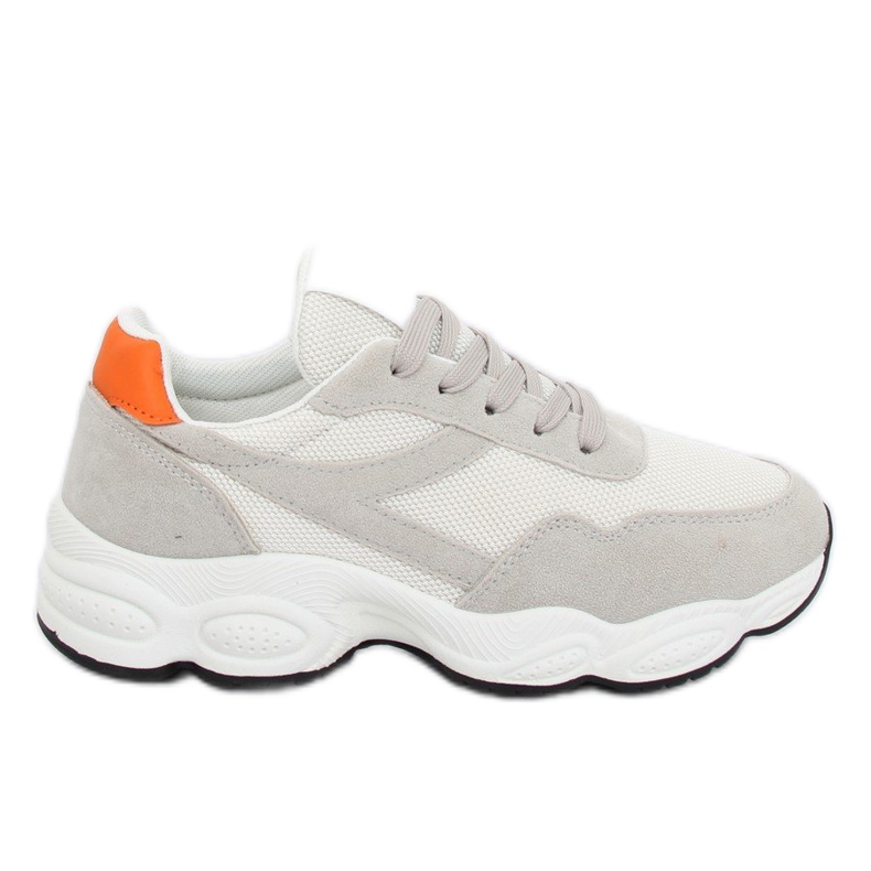 Blanc E-102 Chaussures de sport blanches