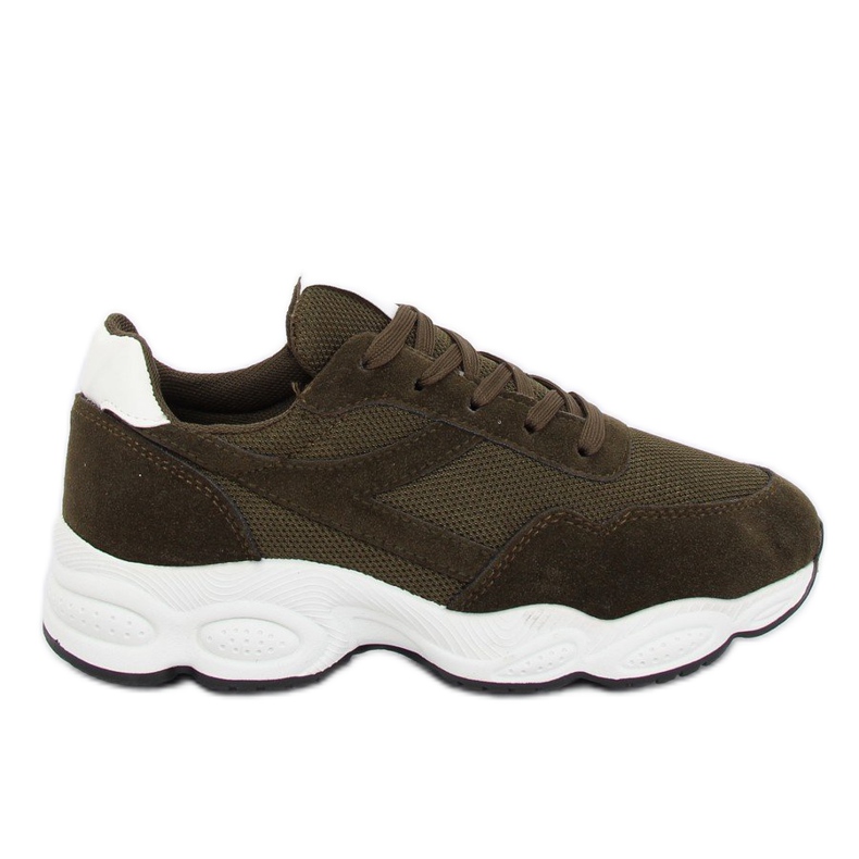 Chaussures de sport vertes E-102 Army Green