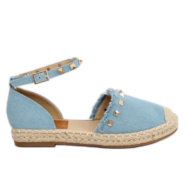Espadrilles en denim bleu CH-1K211 L.BLUE
